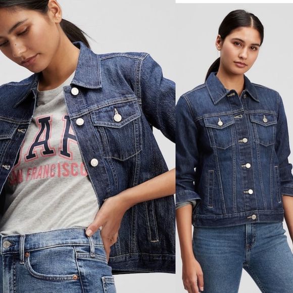 Gap denim jean jacket, medium NWT - Picture 1 of 16